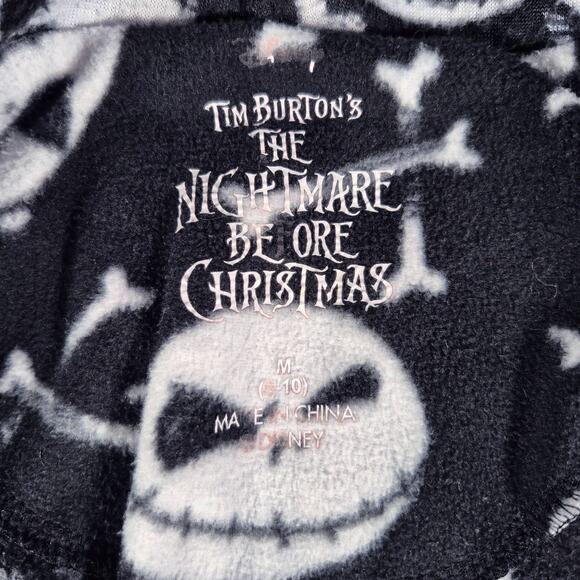 Jack Skellington Pajamas The Nightmare Before Christmas Medium hooded Fleece - Picture 4 of 4